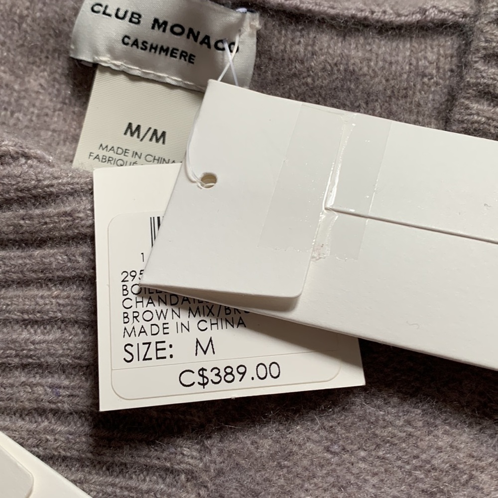 🔥♥️🔥 Club Monaco Boiled Cashmere Cardigan size M - Picture 5 of 7